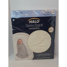Halo SleepSack Swaddle 100 Cotton Cream 3-6 Months 1.5 TOG New In Package