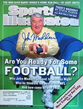 John Madden - Oakland Raiders - Autographed Sports Illustrated - July 29, 2002