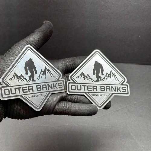 2PC Fender Outer Banks Sasquatch Foot Engraved Car Emblem Badge MULTICOLOR Sport - Bild 7 von 10
