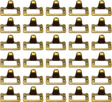 WEICHUAN 30-Pack Zinc Alloy Antique Bronze Label Frame Drawer Pulls -Vintage Ind