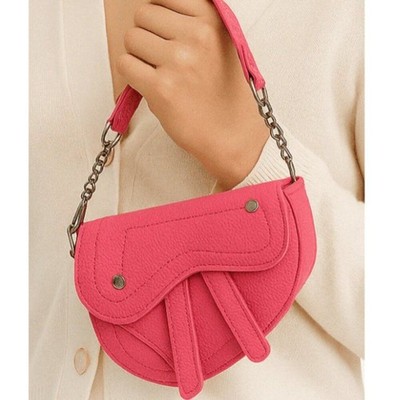 NWT Fuschia Pink Maxine Mini Saddle Bag