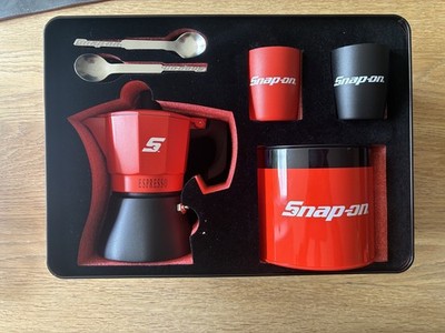 Snap On Tools Espresso Set Werkstatt Kaffee selten Sammlerstück nagelneu
