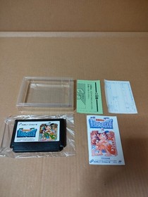 Adventure Island IV 4 Takahashi Meijin Famicom FC Cartridge CIB Tested