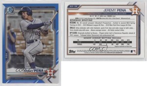 2021 Bowman Chrome Prospects Blue Refractor /150 Jeremy Pena #BCP-190