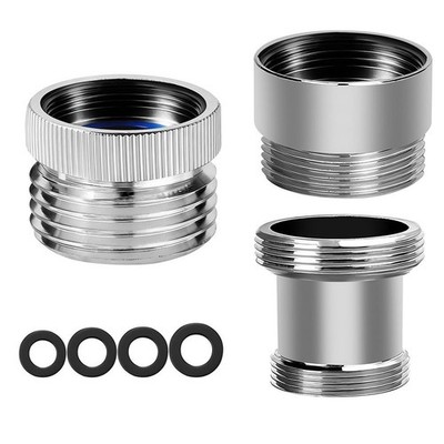 3Pcs Brass Faucet to Hose Adapter Set: Easy Tool-Free Connection for Garden