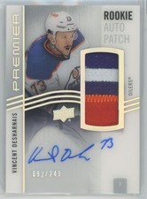 2023-24 Upper Deck Premier Acetate Rookie Auto Patch /249 Vincent Desharnais 