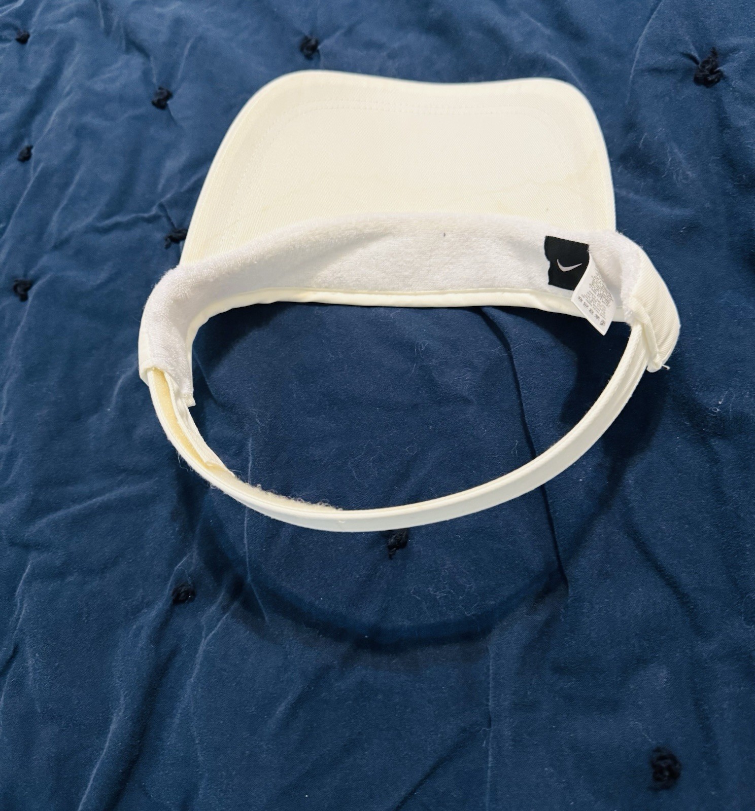 Vintage Y2K NIKE Visor Hat Cap White Adult Golfing Tennis  One Size Rare thumbnail 6