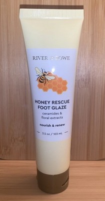 NEW RIVER & ROWE HONEY RESCUE FOOT GLAZE CERAMIDES FLORAL EXTRACTS NOURISH RENEW