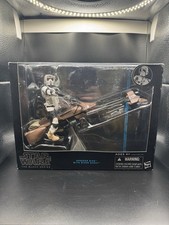 Star Wars Black Series SPEEDER BIKE & BIKER SCOUT 6  Figure Vehicle Hasbro NIB