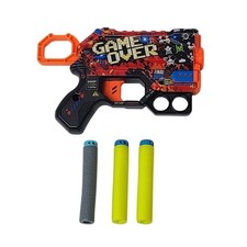 Zuru X-Shot Skins Game Over Dart Blaster With 3 Foam Darts Compact Toy Gun