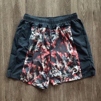 Fourlaps X Peloton Men's Bolt Lined 7'' Shorts Grey Tye Dye Size Medium