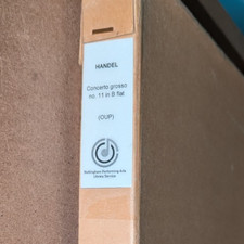 Orchestral Score: Handel - Concerto Grosso No.11 in B Flat OUP 