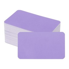 100 Sheets 2.1"x3.5" Small Blank Cards 350gsm Thick Card Paper Purple