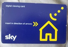 SKY TV VIEWING CARD (MEMORABILIA / SOUVENIR) *FREE POSTAGE*