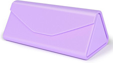 Sunglasses Case, Foldable Glasses Case, Magnetic PU Leather Hard Shell Folding E