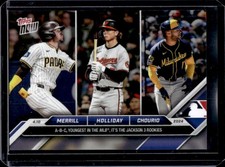 2024 Topps Now Jackson Merrill Holliday Chourio #62 Padres Orioles Brewers