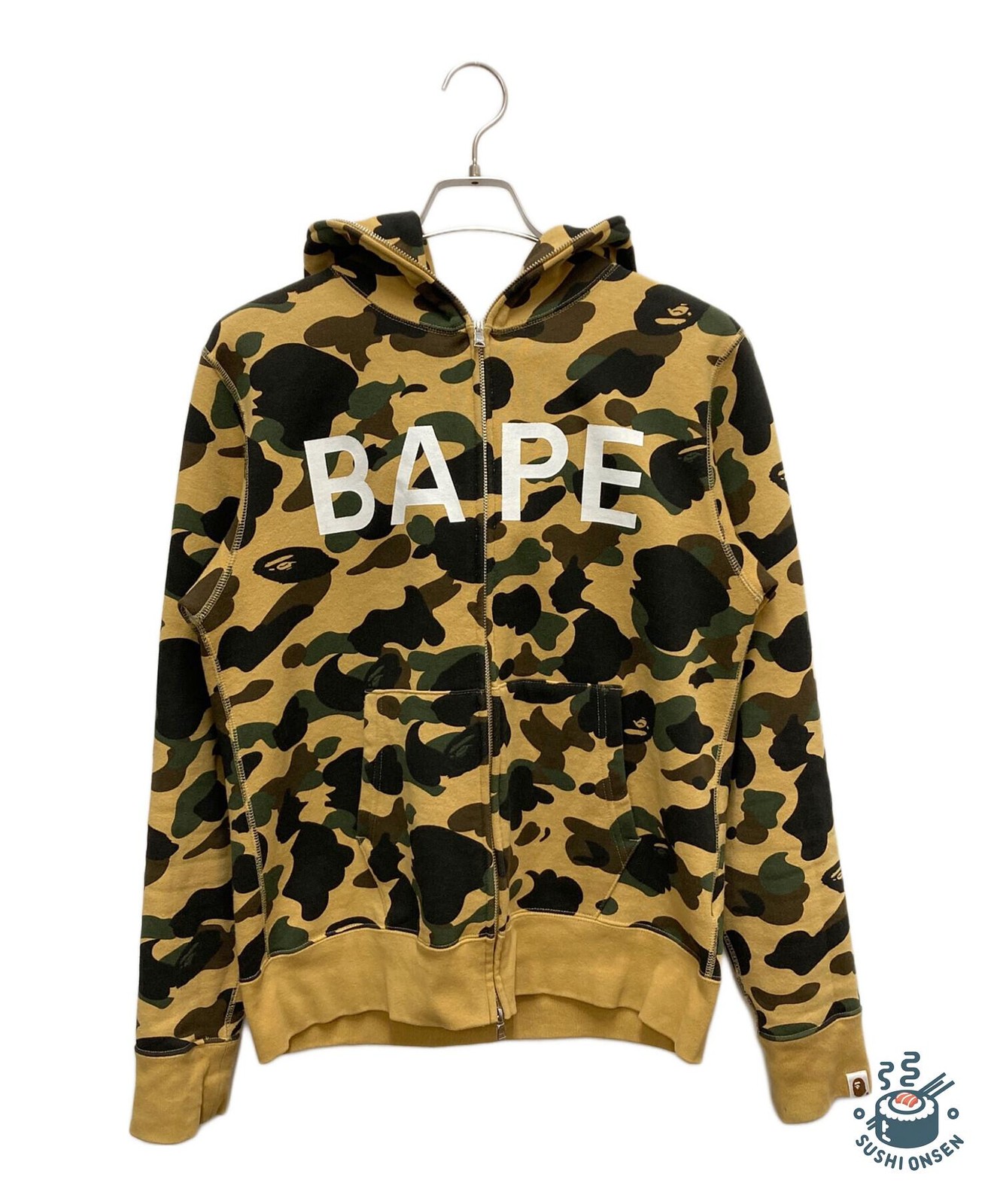 A BATHING APE Zip hoodie Size: M Beige Men 001ZPD801013X