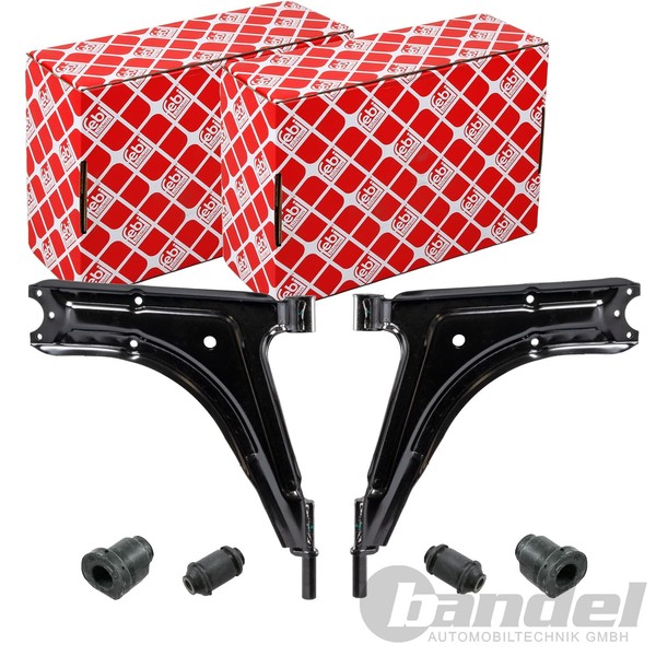 2X febi bilstein Querlenker Beidseitig Vorne Unten Passend FÜR VW Caddy Golf-image