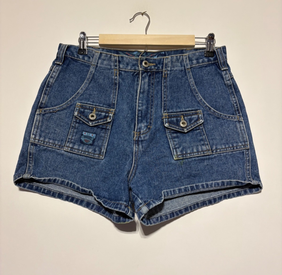 その他 M No Excuses Women Junior Size 11/12 Vintage Denim Army Girl Shorts