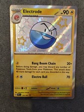 Pokemon Card Electrode 134/091 Paldean Fates Shiny Near Mint