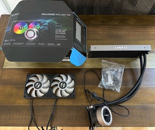 Lian Li Galahad AIO 240 RGB CPU Liquid Cooler - Black