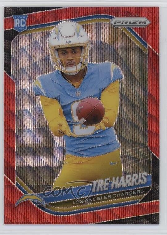 2025 Panini Prizm Rookies Red Wave Prizm 139/149 Tre Harris #371 1k9t