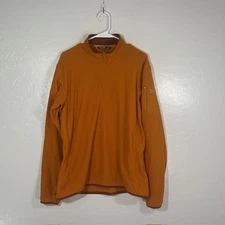 Arc'teryx Pullover Mens Large Half Zip Fleece Outdoor Hiking Delta LT Orange