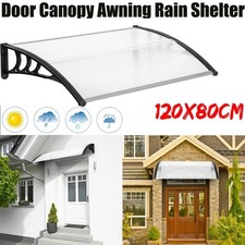 Door Canopy Awning Shelter Front Back Porch Outdoor Shade Patio Roof Rain Cover