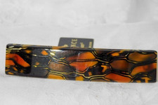NWT Stunning FRANCE LUXE Classic RECTANGLE BARRETTE in CRUSH 3.5" French Clip