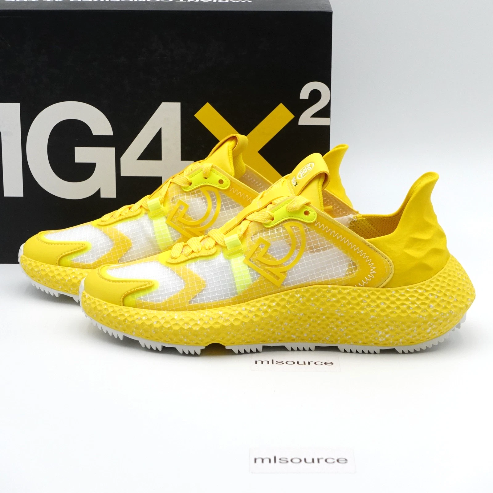 Size 11 Women's / 9.5 Men's G/FORE MG4X2 Ripstop Hybrid Golf Shoes Cyber Yellow
