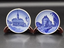 Lot Of 2 Vintage Royal Copenhagen Mini Wall Plates