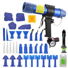 Air Sealant Gun 10 oz/310 ml,Pneumatic Caulking Gun,Silicon Sealant Nozzle Gl...