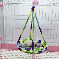 Hamster Hand-woven Hanging Nest Hanging Hamster Hammock Pet Bed Random Color