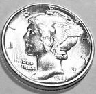 1941 P MERCURY DIME SUPERB GEM BU +  No Reserve  *J2026