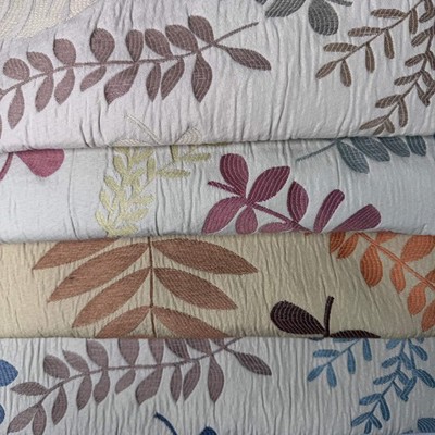Upholstery Fabric, Textured Woven, Botanical Foliage Pattern (4 Styles) - By the