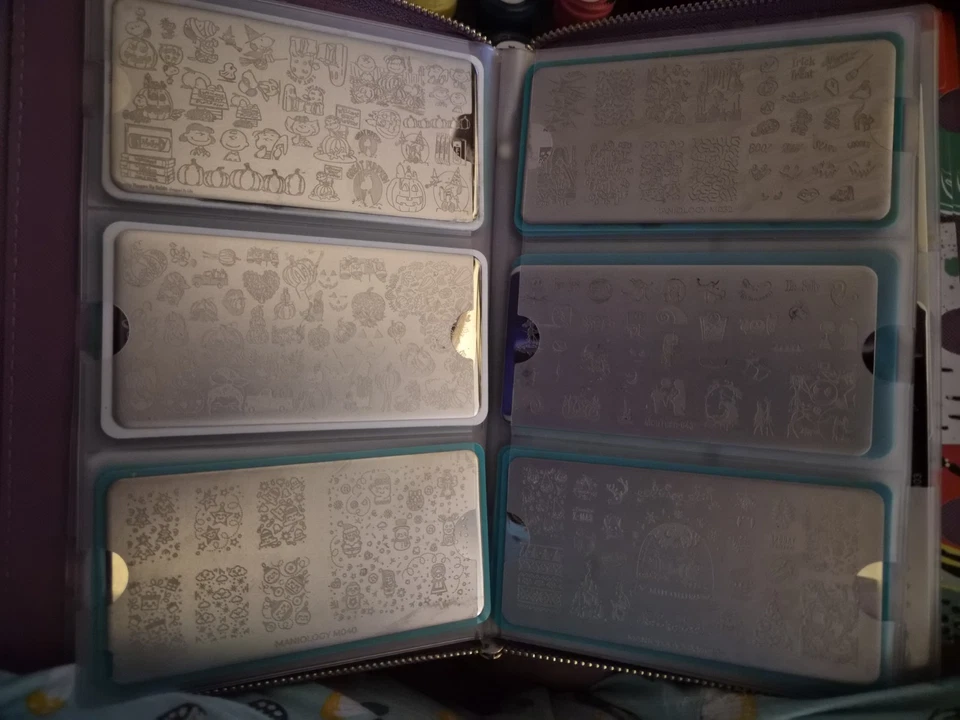 Colección Completa de Estampación -Esmaltes de Maniología, Placas, Estampadores, Uñas + Estuche Foto 4 de 4