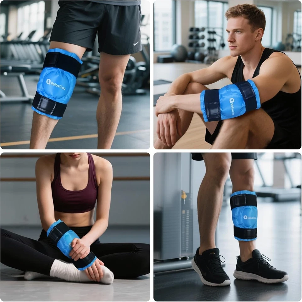 XXL Knee Ice Pack Wrap around Entire Knee after Surgery, Reusable Gel Ice Pack f - Image 4 of 4