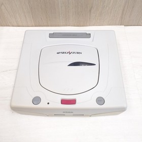 Sega Saturn console bundle with 3 games, 1 controller & cables Japan white
