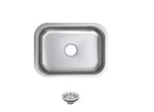 Glacier Bay 23 in. Undermount Single Bowl 18-Gauge Stainless Steel Kitchen Sink