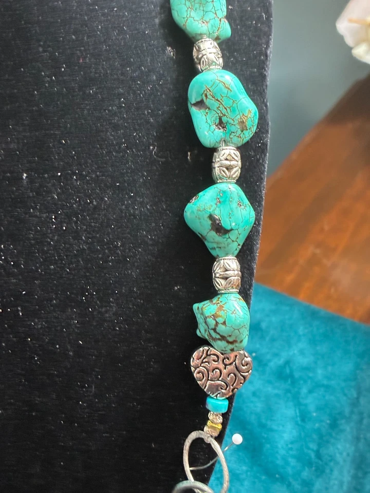 Real Turquoise 大宝石项链 — 第 3/3 张图片