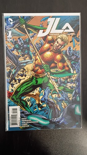 DC Comics JLA Justice League America Aquaman Cover Comic Book #1 August 2015