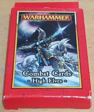 Warhammer Combat Cards High Elves Games Workshop New & Sealed Contents!