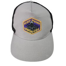 Marvel Avengers Black Panther Warrior King Patch Hat Trucker Hat Snap Back New
