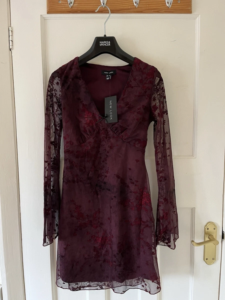 princess polly baby blue dress V Neck Burgundy Lace Long Prom Dress with High Slit, Burgundy Lace For   abcprom