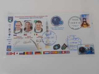 Sojus MS 05 Start original Crewsigniert Space