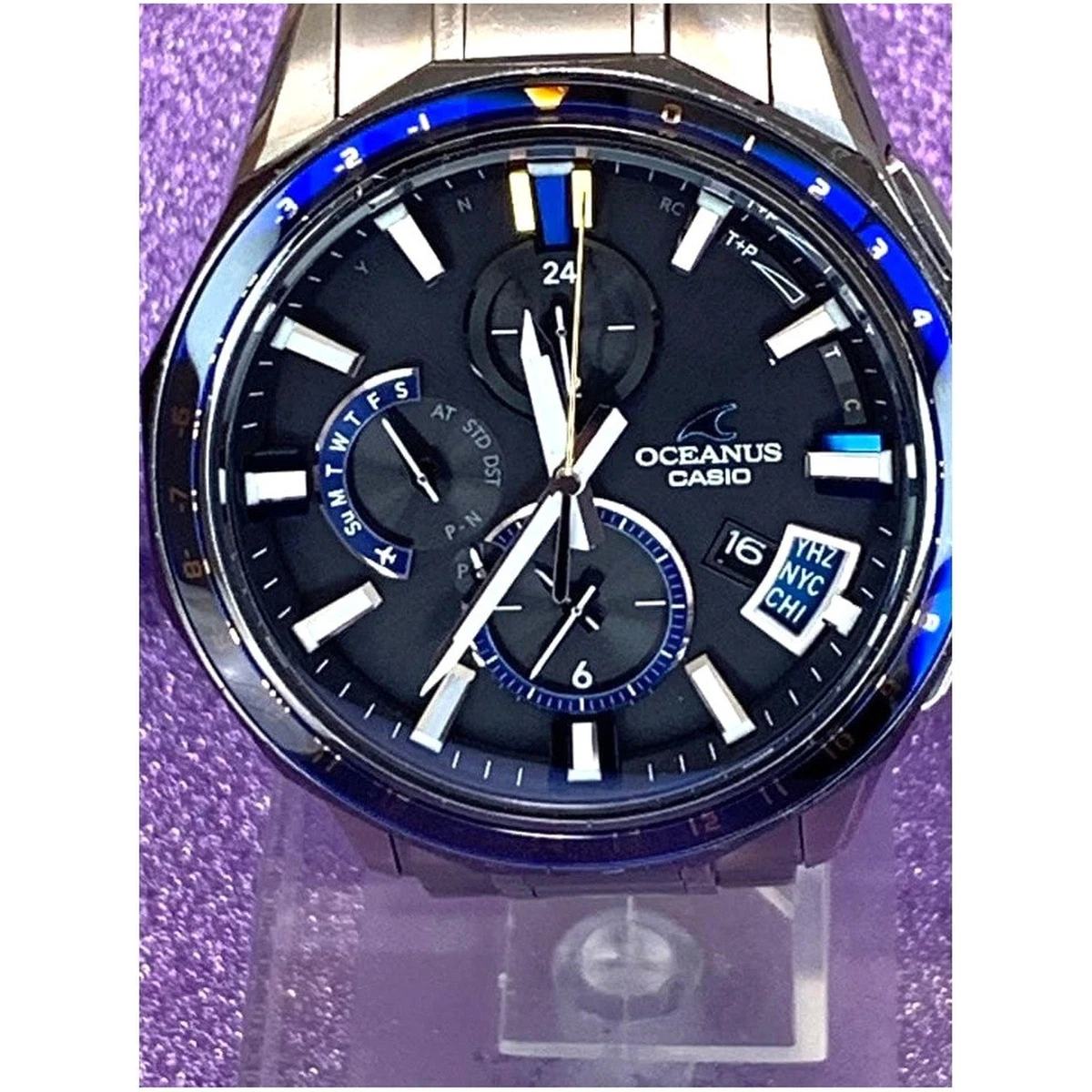 Reloj Casio Oceanus OCW-G2000G-1AJF GPS Bluetooth Radio Solar Titanio