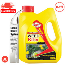 Doff Knockdown Weedkiller 3L Ready To Use Garden Path Patio Weed Control 6.33 per litre