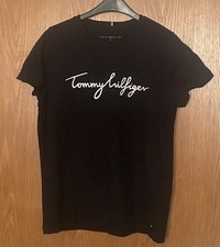 Tommy Hilfiger Damen T-Shirt Größe M Schwar...