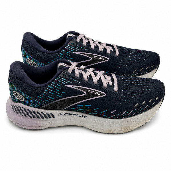 Brooks Glycerin GTS 20 Womens US 7.5 B UK 5.5 Peacoat Lilac Running Shoes