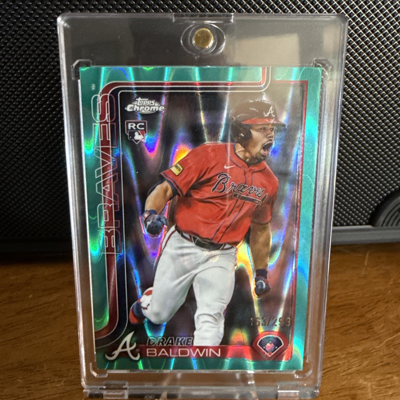 2025 Topps Chrome Update - Drake Baldwin #USC96 Teal Raywave Refractor /299 (RC)